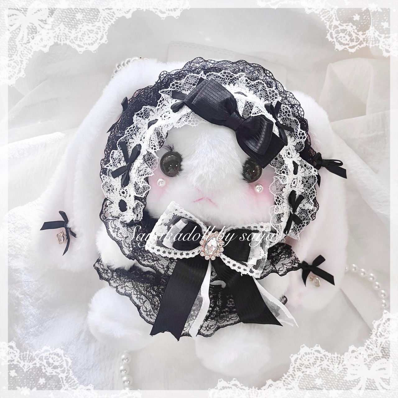 ♡【全2色】DreamHug Bear たれみみうさぎ ぬいぐるみポシェット pink ♡