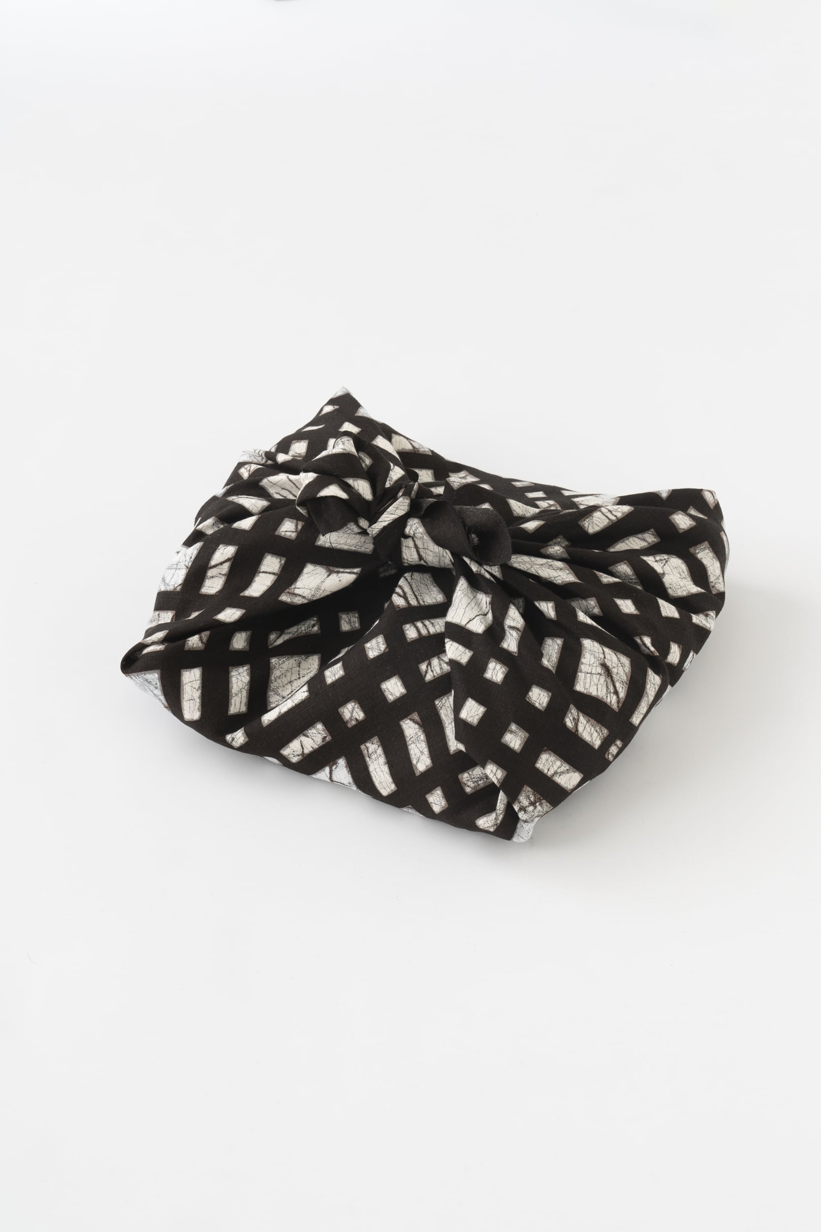 風呂敷(Furoshiki) / オーガニックリネン / ろうけつ染め / 格子