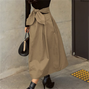 【送料無料】 スカート 3色 ロングスカート ロング ミモレ丈 フレア Aライン シンプル ハイウエスト リボン かわいい 大人可愛い きれいめ カジュアル 大人 おしゃれ お洒落 こなれ感 コンサバ系 ラフ 抜け感 レディライク ヘルシー 無地 秋 誕生日会 30代 40代 レディース 女性用 ママ デート お出かけ お呼ばれ 休日 アウトドア お茶会 女子会 授業参観 着回し 普段使い オルチャン 韓国 ファッション コーデ スタイル 体型カバー 定番 プチプラ 着痩せ   垢抜け くすみカラー
