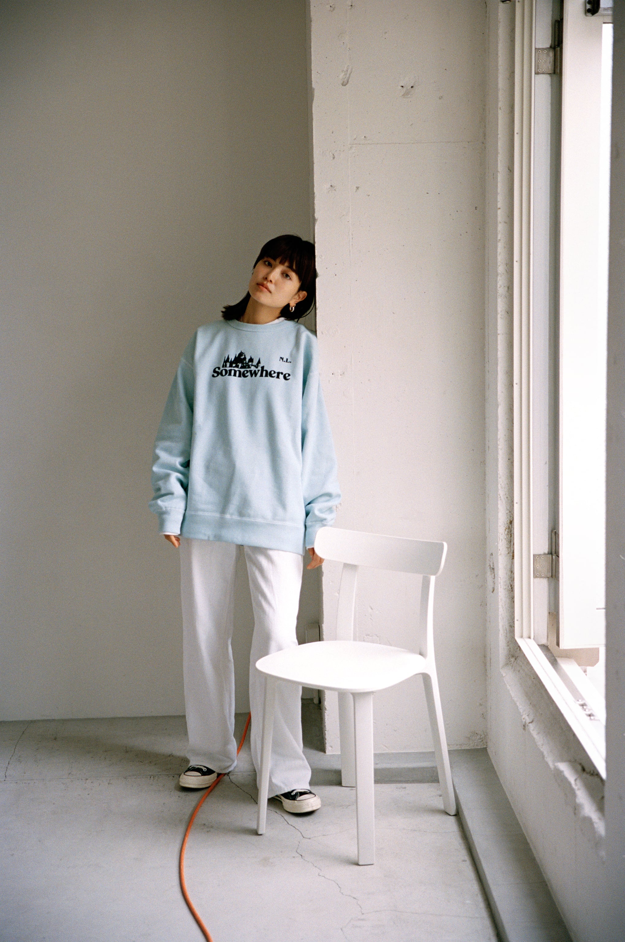Somewhere Crew Sweat Lavender size3（送料込） Somewhere Crew Sweat Lavender | notlonely