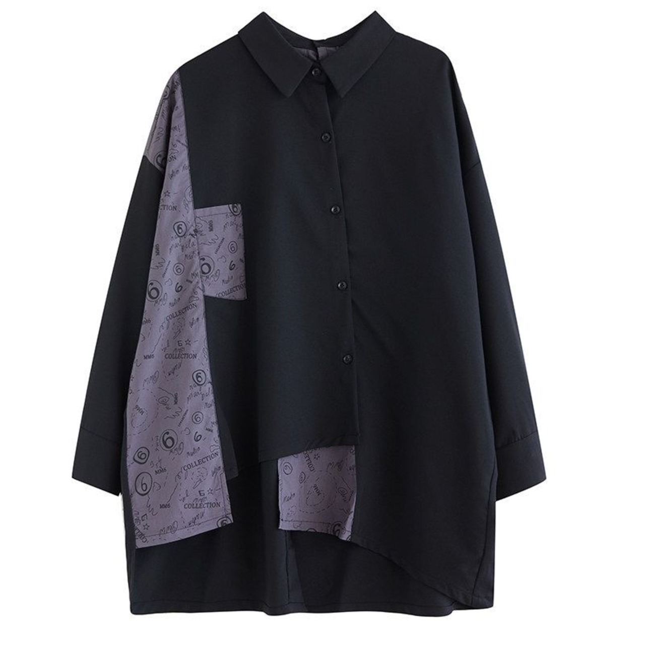 アート 切替 デザインシャツ  00338