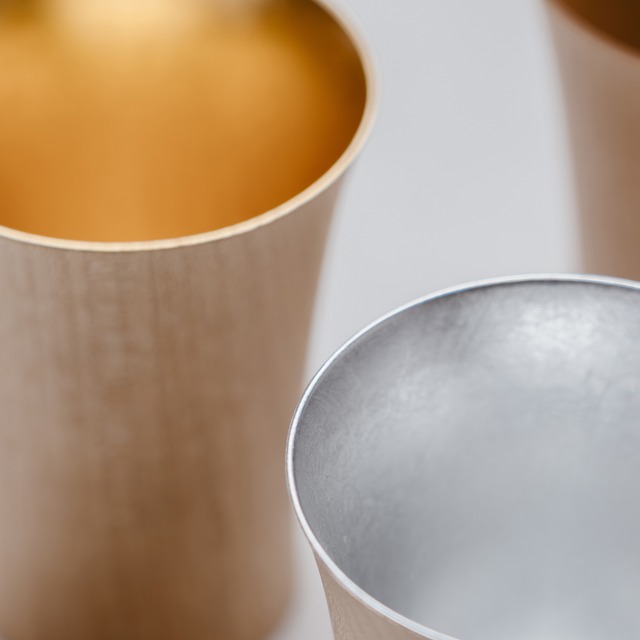 沐 MOKU glass ／ 信州木 シェリーグラス　縞黒檀