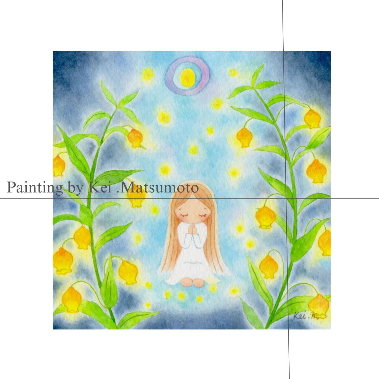 原画 アクリル画 水辺の蝶々 絵画 Chen 通販 12442190｜Creema