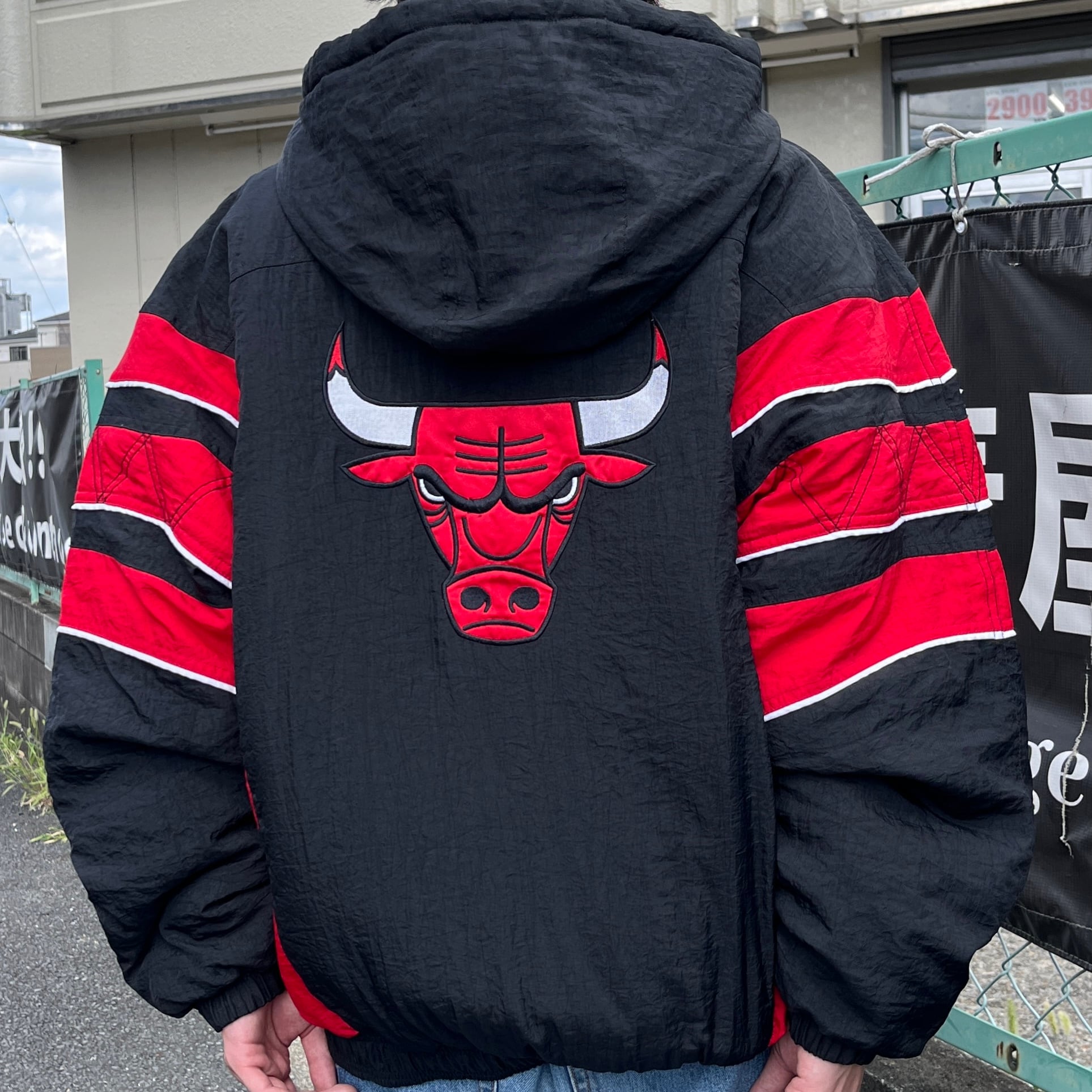 【激レア】90's NBA シカゴ ブルズ フリースジャケット　刺繍　BULLS