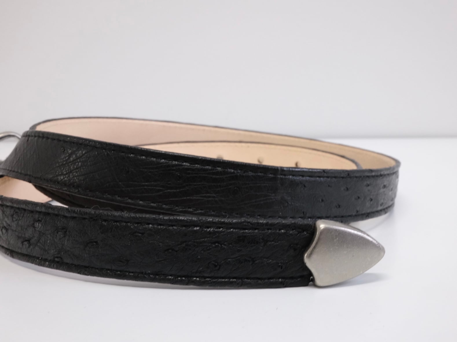 CCU “ NARROW WESTERN BELT” OSTRICH | Lapel online store