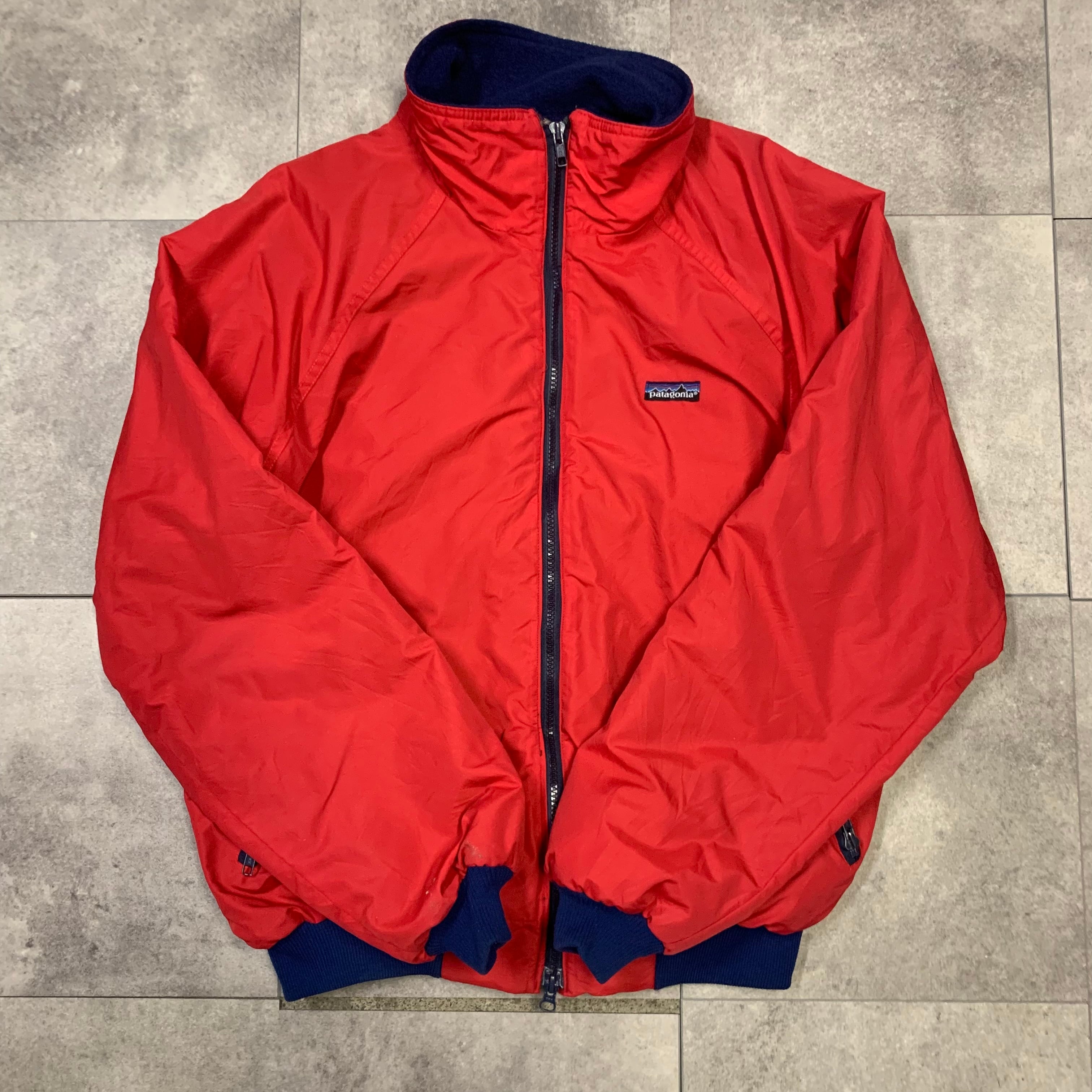 80sUSA製Patagonia シェルドシンチラジャケット登山