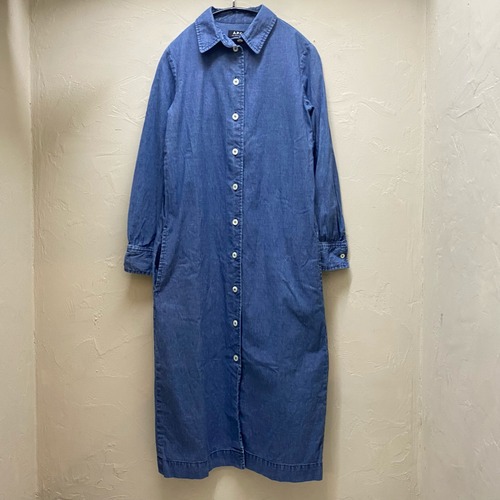 A.P.C. アー・ペー・セー デニムシャツワンピース SIZE34 【代官山02】