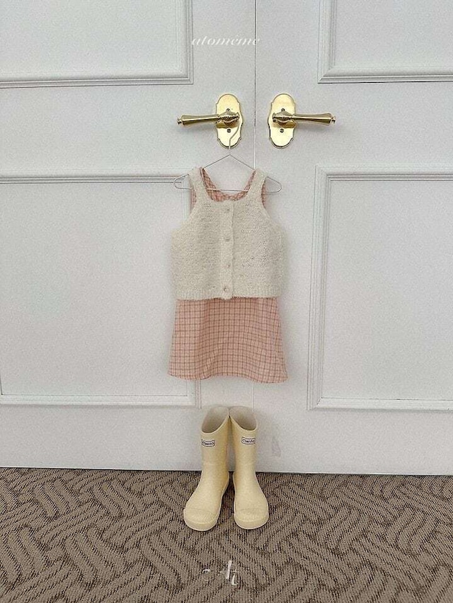 予約⌇atomeme / Ecru knit vest