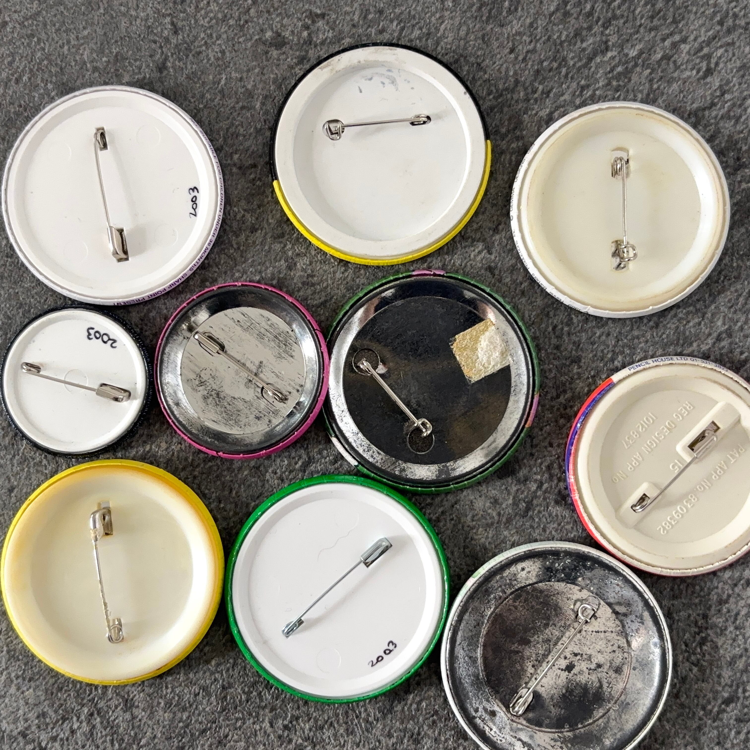 10個 ヴィンテージ レトロ 缶バッジ vintage ビンテージ 古着 通販