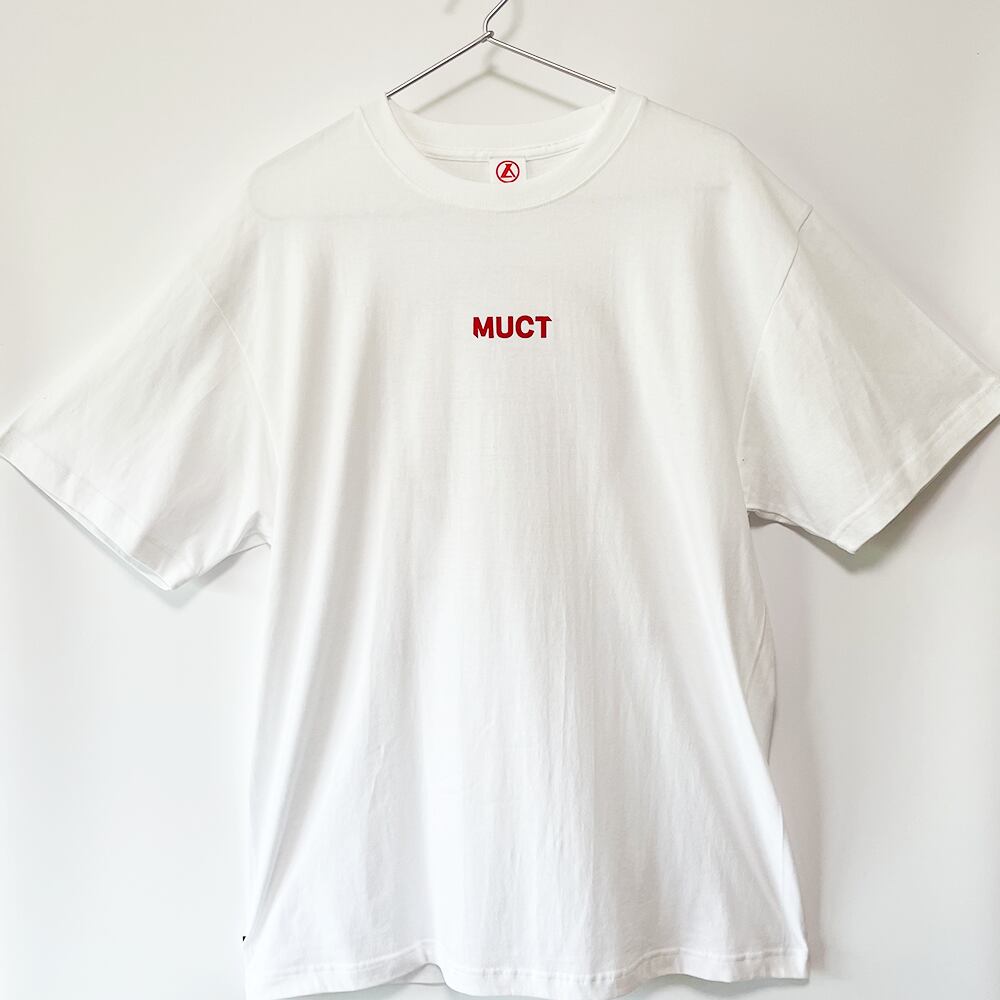 THE MUCT  Tshirt 【White/Red】（完全受注生産）