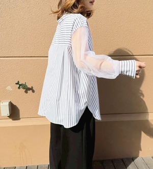 リズレイ RISLEY risley レイヤードシャツ