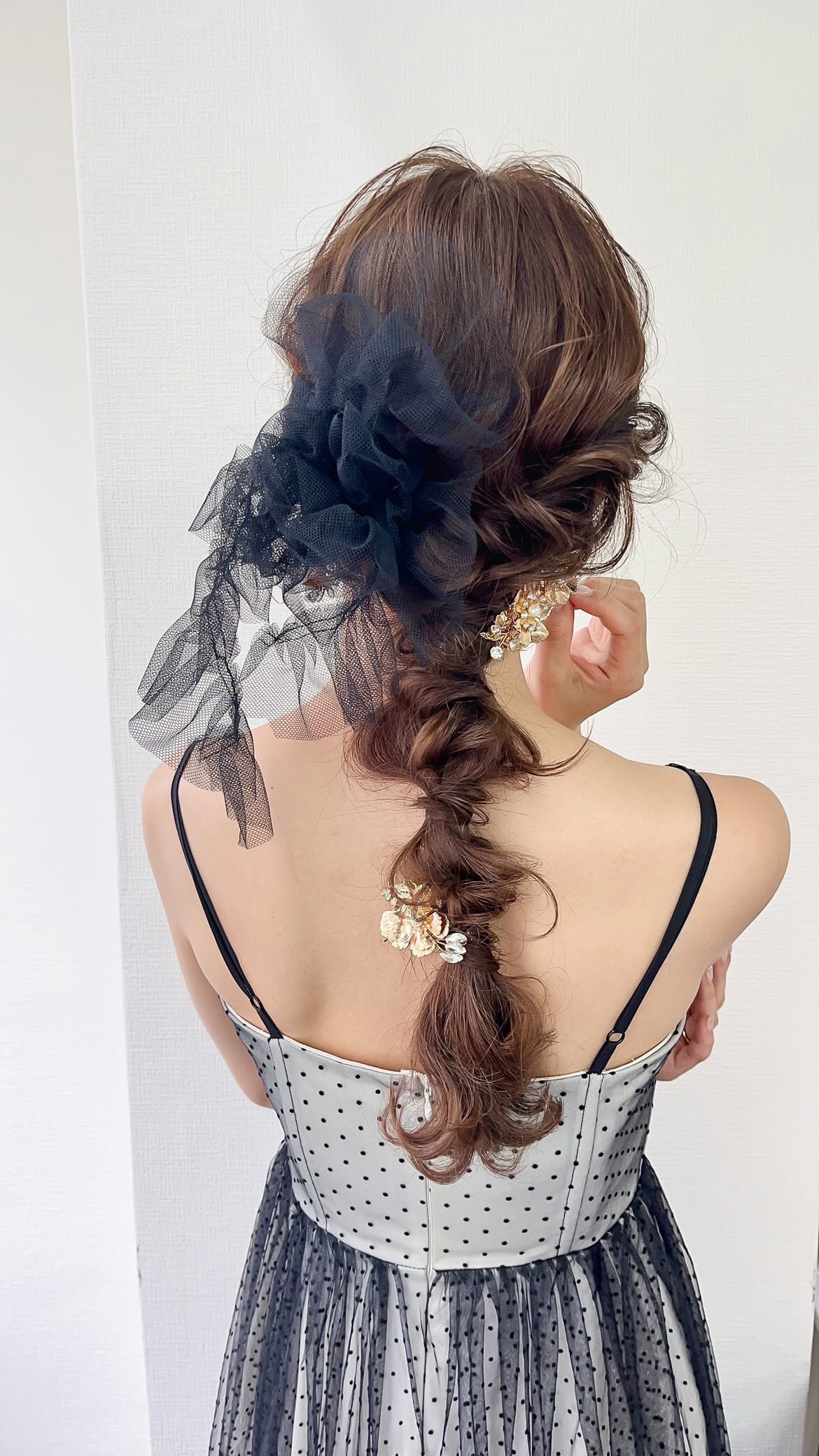 H-139 Gold Flower ヘッドコーム 2点セット 1013 | ウェディング