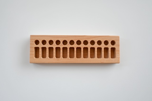 FromJennifer 木製クレヨンホルダー【サイズ： 12 Blocks/12 Sticks】