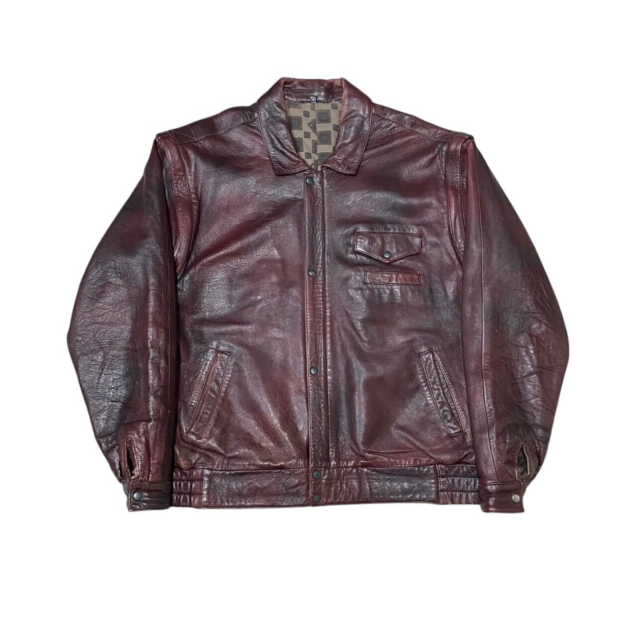 Itary Vintage - 2 Way Leather Zip Blouson (size-M) ¥26000+tax