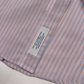 Brooks Brothers ブルックスブラザーズ ストライプ 長袖 ドレスシャツ 16 - 12/3 /オレンジ×ブルー/メンズ