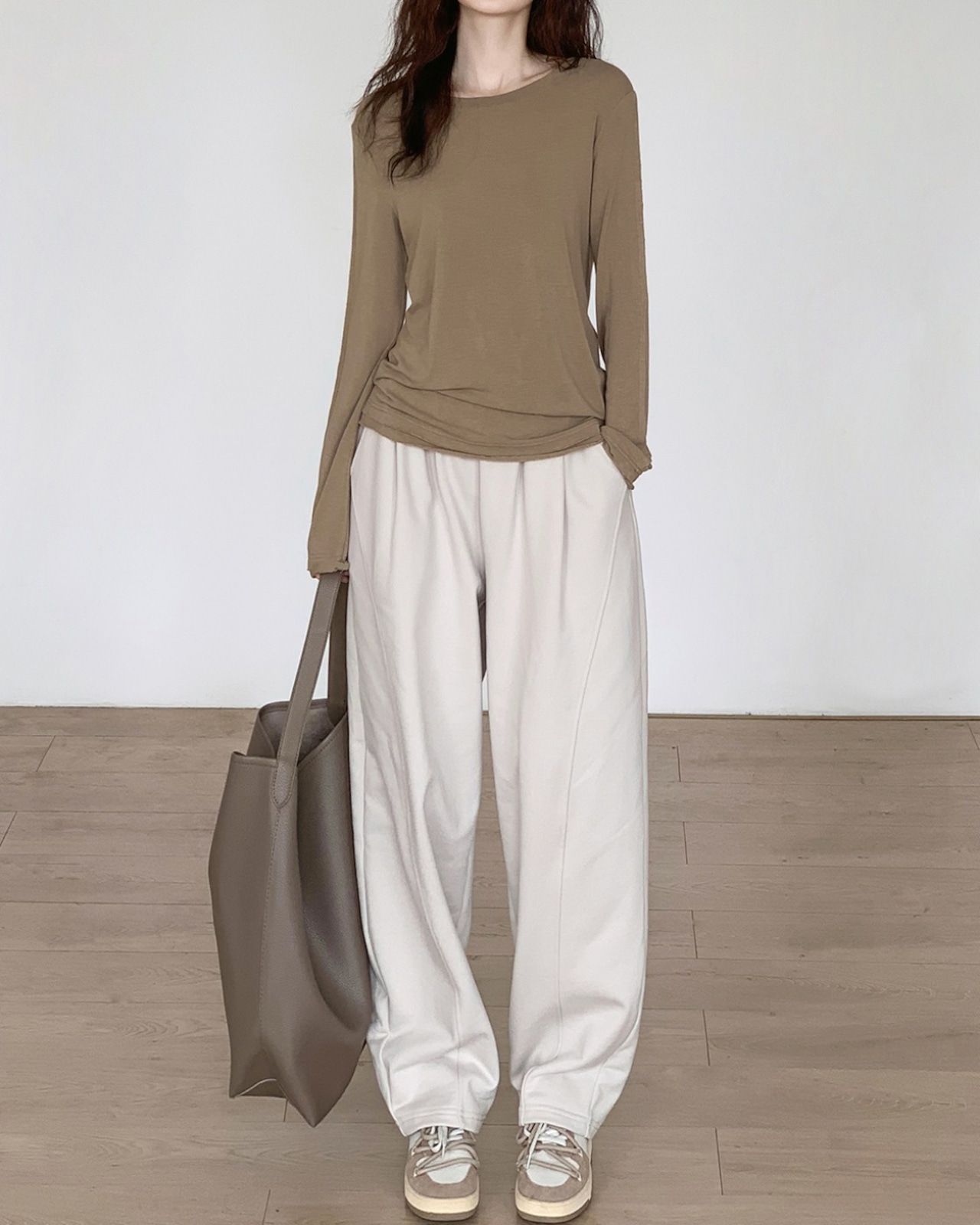 Simple long sleeve T-shirt　T20050