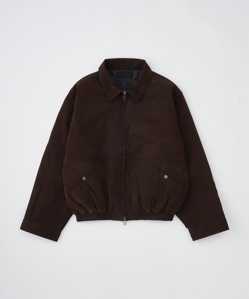 ADAM PATEK mute faux suede loose zip blouson (BRN) AP2623001