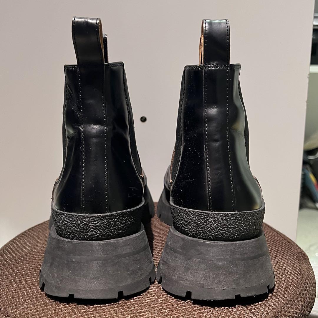 JIL SANDER ジルサンダー サイドゴアブーツ レザー SIZE40 約 JIL SANDER ジルサンダー サイドゴアブーツ レザー SIZE40 約