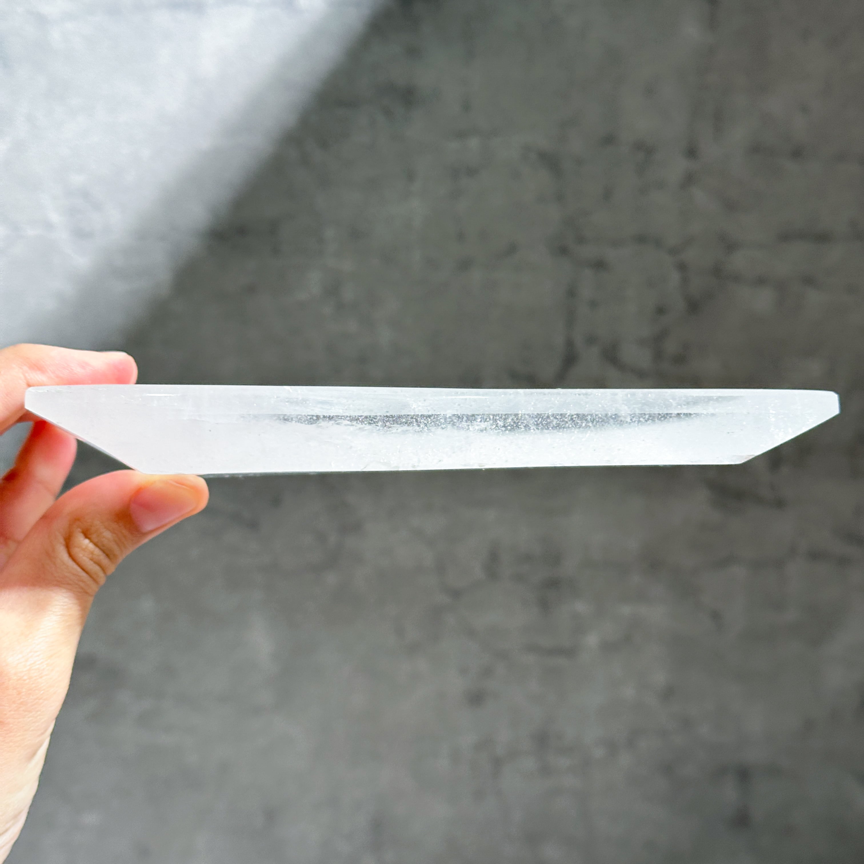 虹◎クリアクォーツのトレー02◇ Clear Quartz ◇ 天然石・鉱物