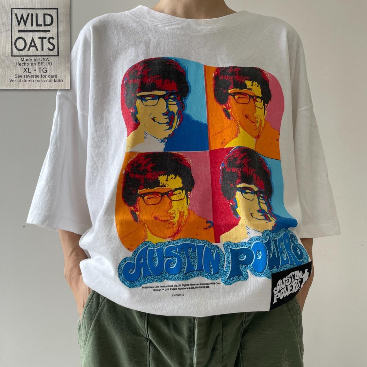tGG79 Tシャツ 90s オースティンパワーズ ムービー 映画 ビンテージ 