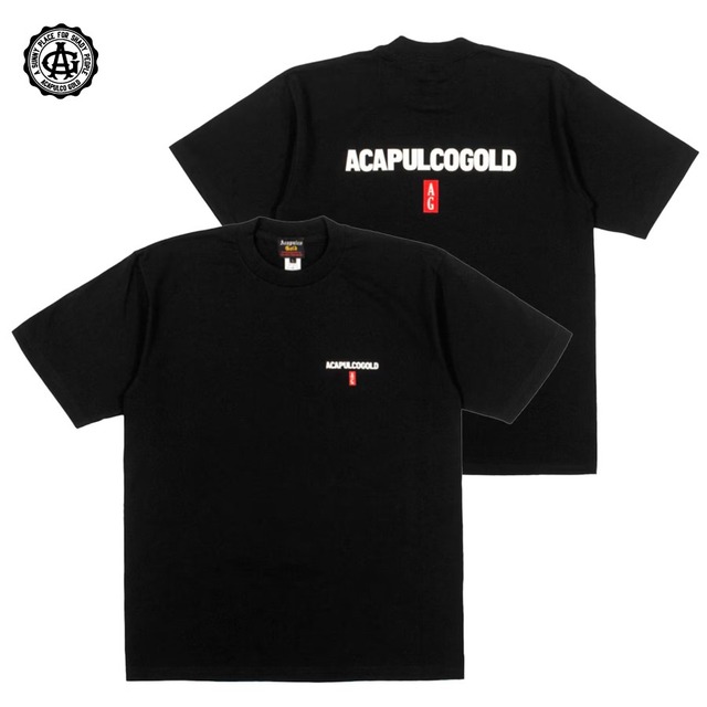 ACAPULCO GOLD : BLACK LABEL LOGO TEE