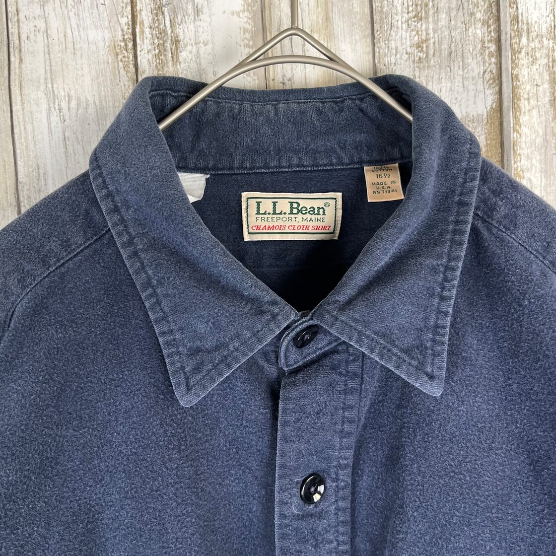 Ll bean シャモアクロスシャツ シャモアシャツ パーカー 襟 シャツ 80s 