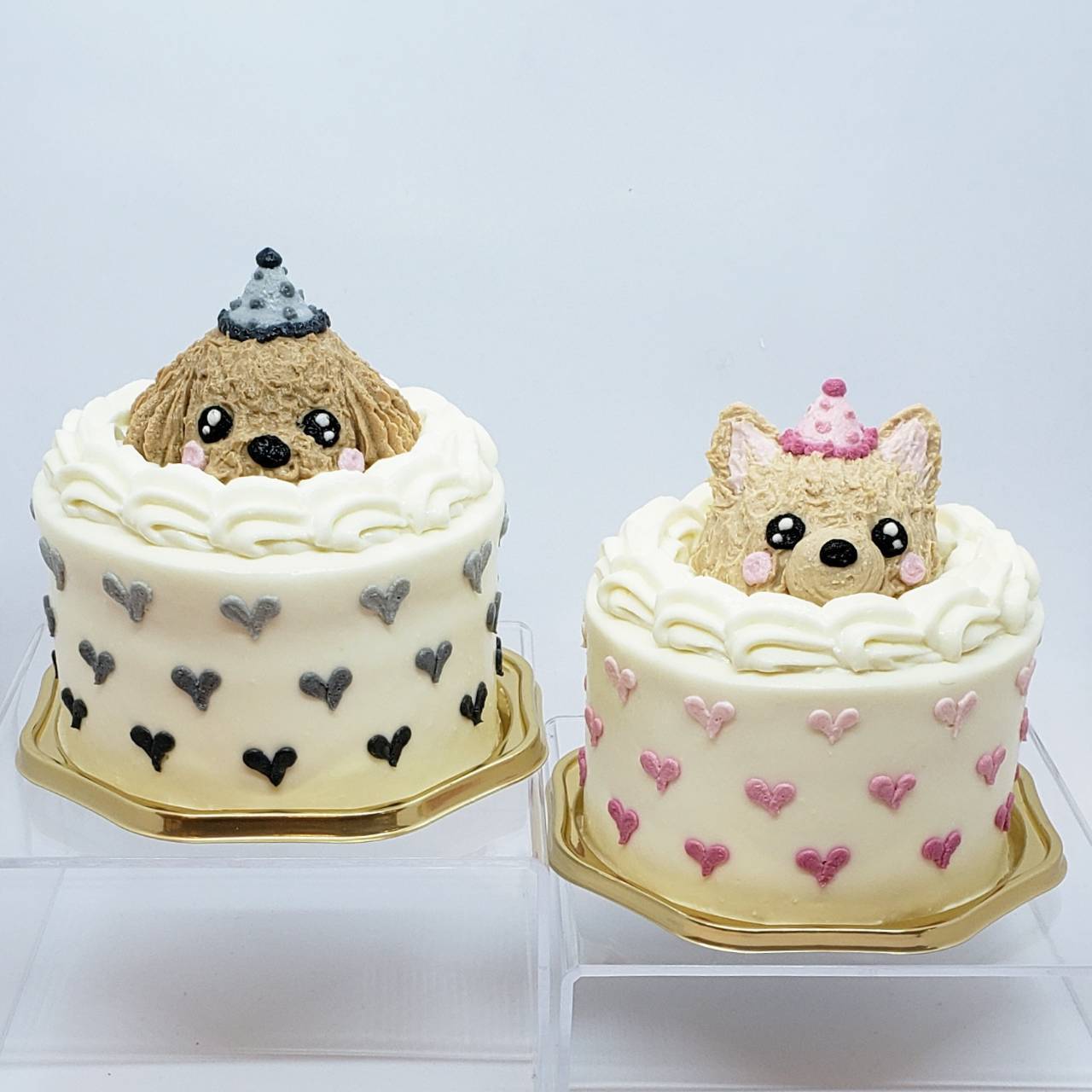 選べるワンちゃんハートグラデーションケーキ | Party Dog
