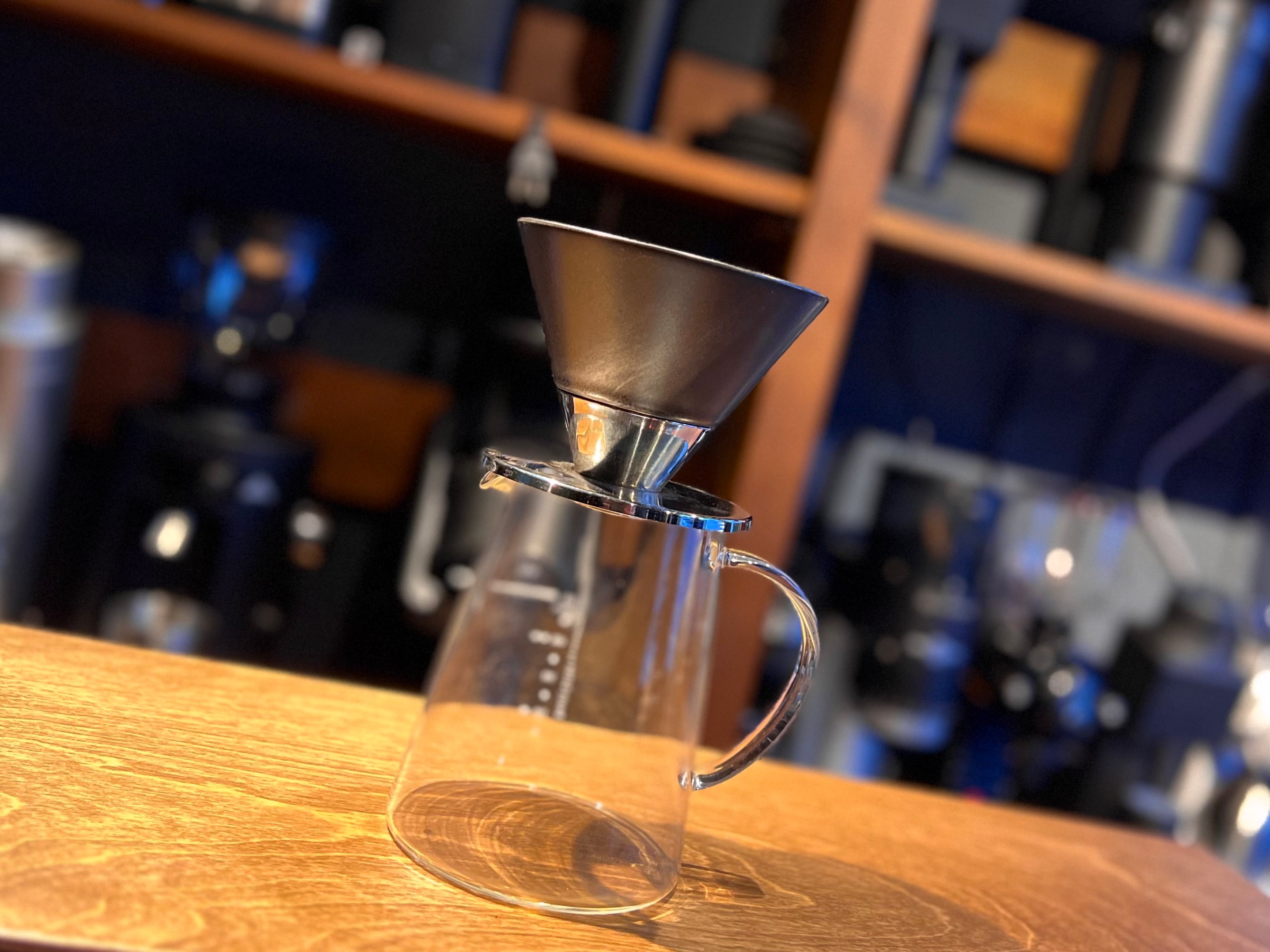 Beasty Coffee by amadana コーヒードリッパー シルバー＆ブラック