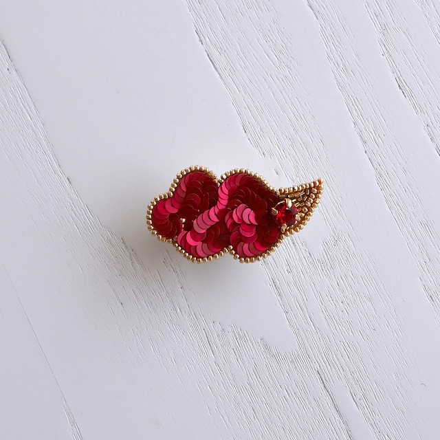 きんとうん／ Flying Nimbus  ブローチ レッド〈限定色〉