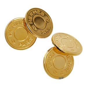 エルメス セリエ カフス ゴールド メッキ メンズ HERMES 【中古】