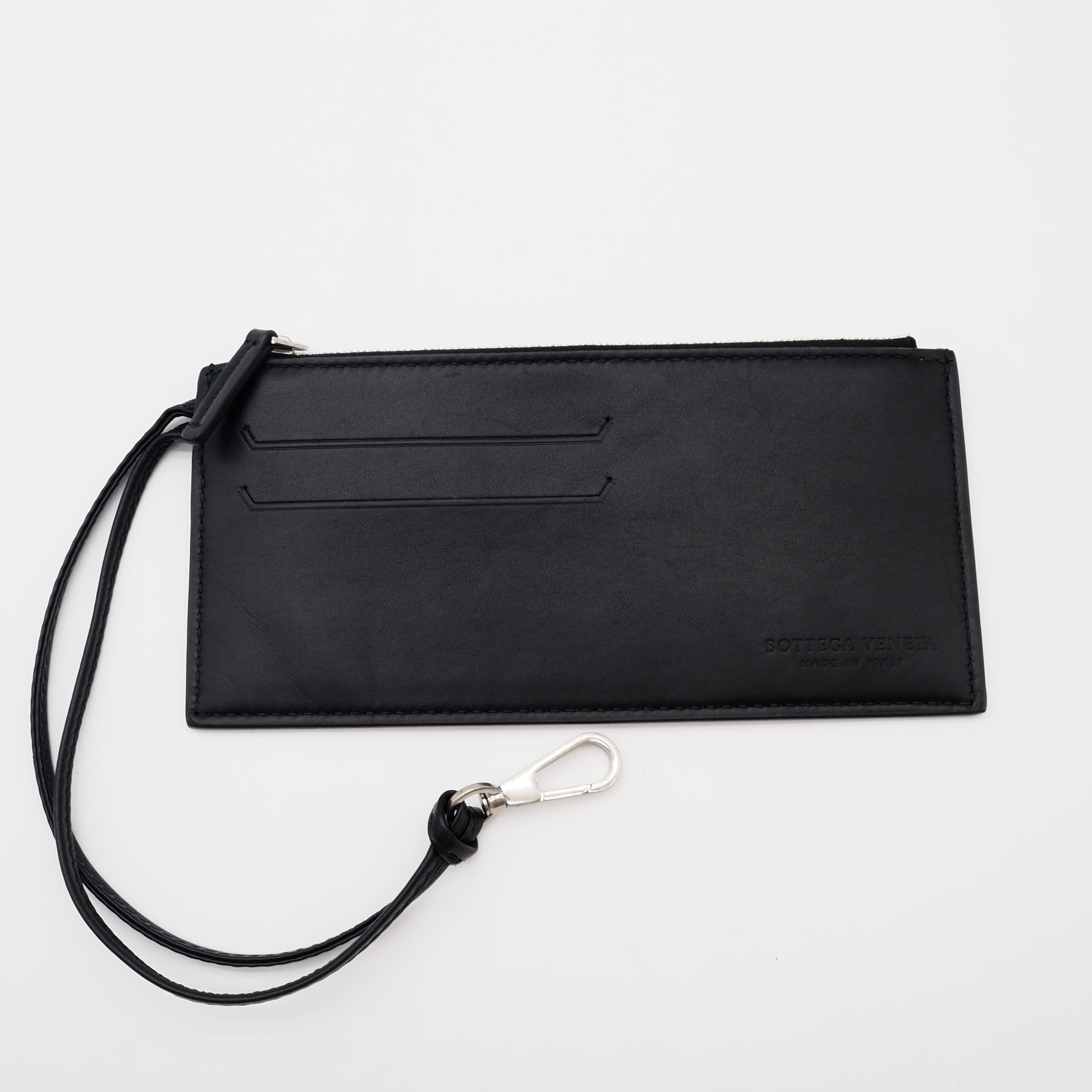 Bottega Venetaバスケットラージロゴ トートバッグレザー ブラック