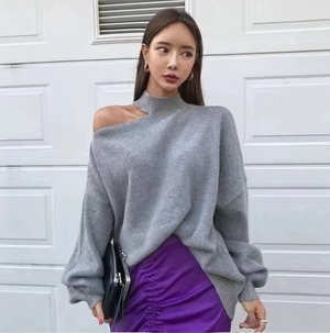 チョーカーデザインニット　AJ1079-8027