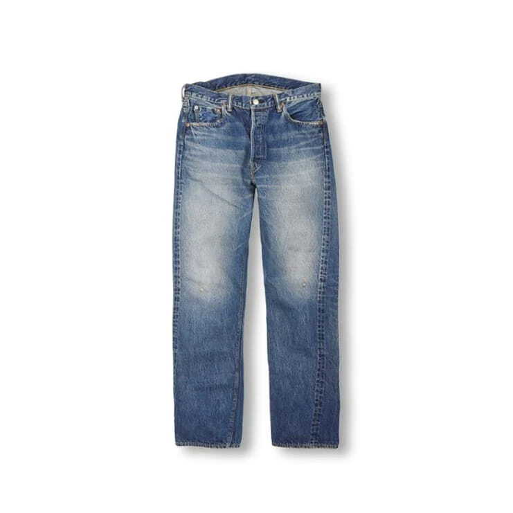 4 AURALEE SELVEDGE FADED LIGHT DENIM WIDE PANTS | PAY ID