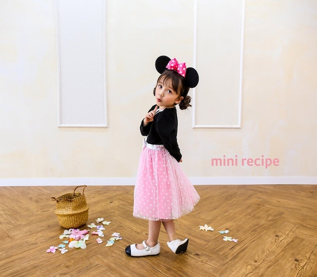 【即納】<mini recipe>  Minnie one-piece