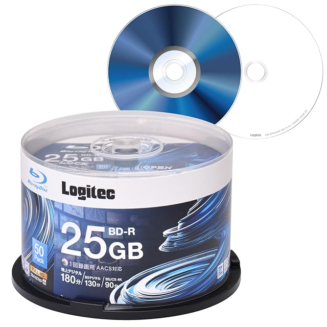 パナソニック Blu-rayディスク50GB4x/追記/ワイドプリンタブル5
