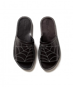 FLAGSTUFF:"SPIDERWEB" LEATHER SANDAL (BLACK×WHITE) 21SS-FS-68 SIZE 26cm