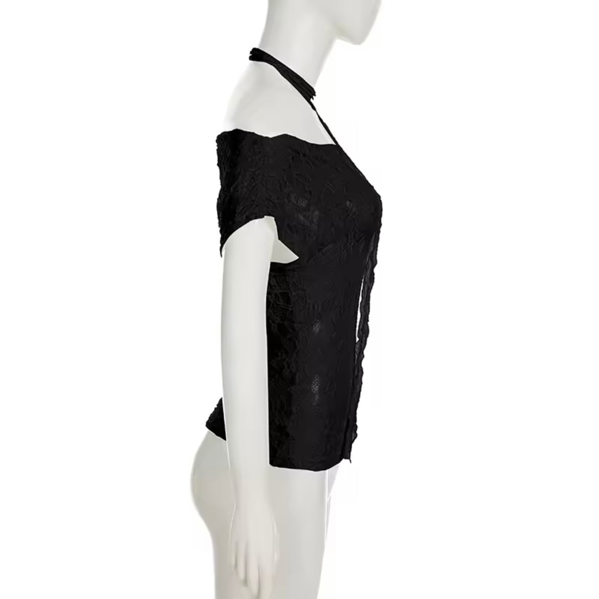 romantic lace choker tops