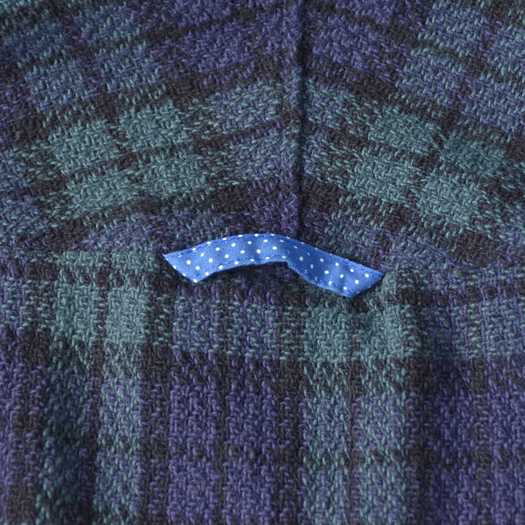 快晴堂 カイセイドウ ガールズタータンチェック・アルピーノスタンドヤッケ・ブラックウォッチ【送料無料】