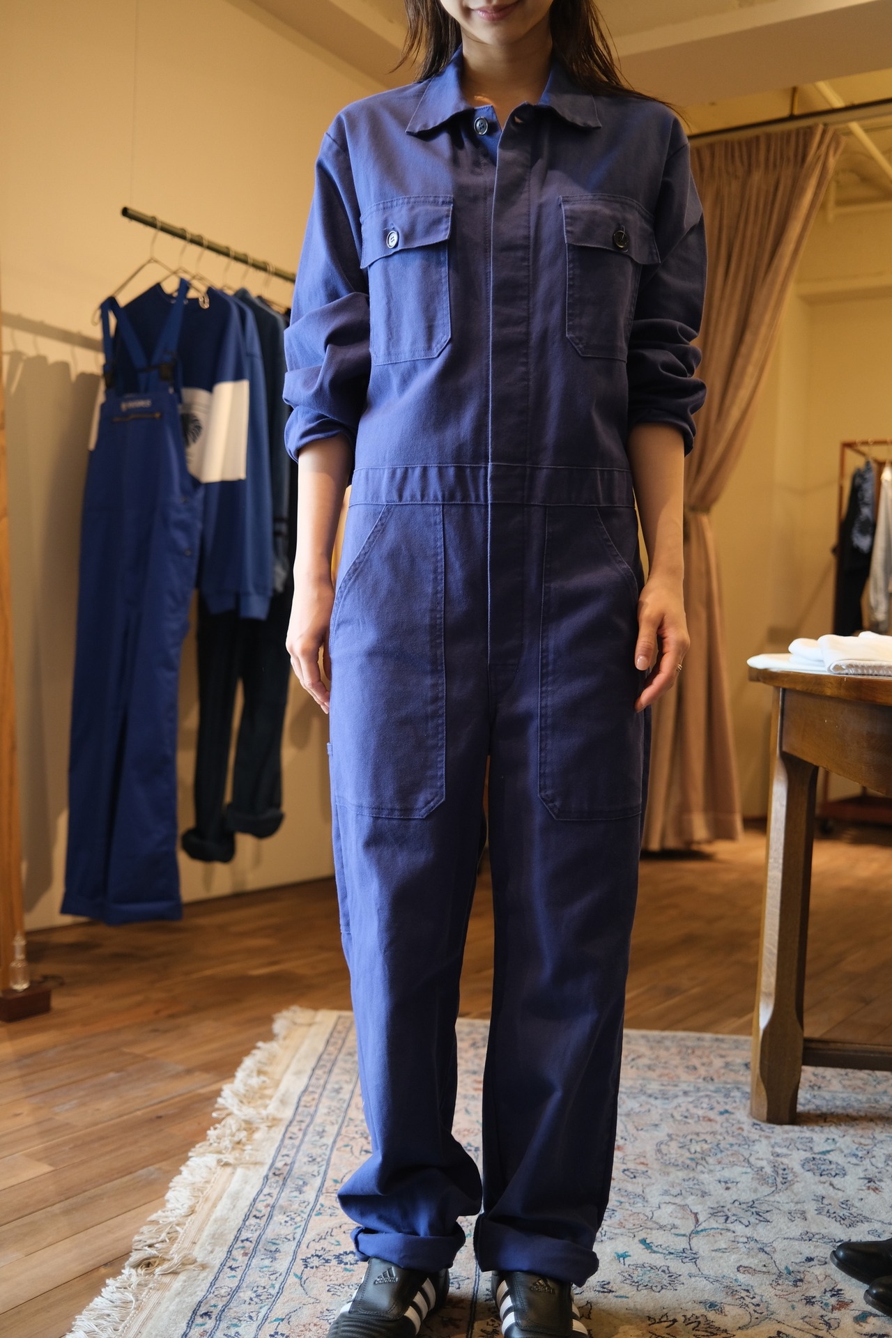 European Blue work Jumpsuit