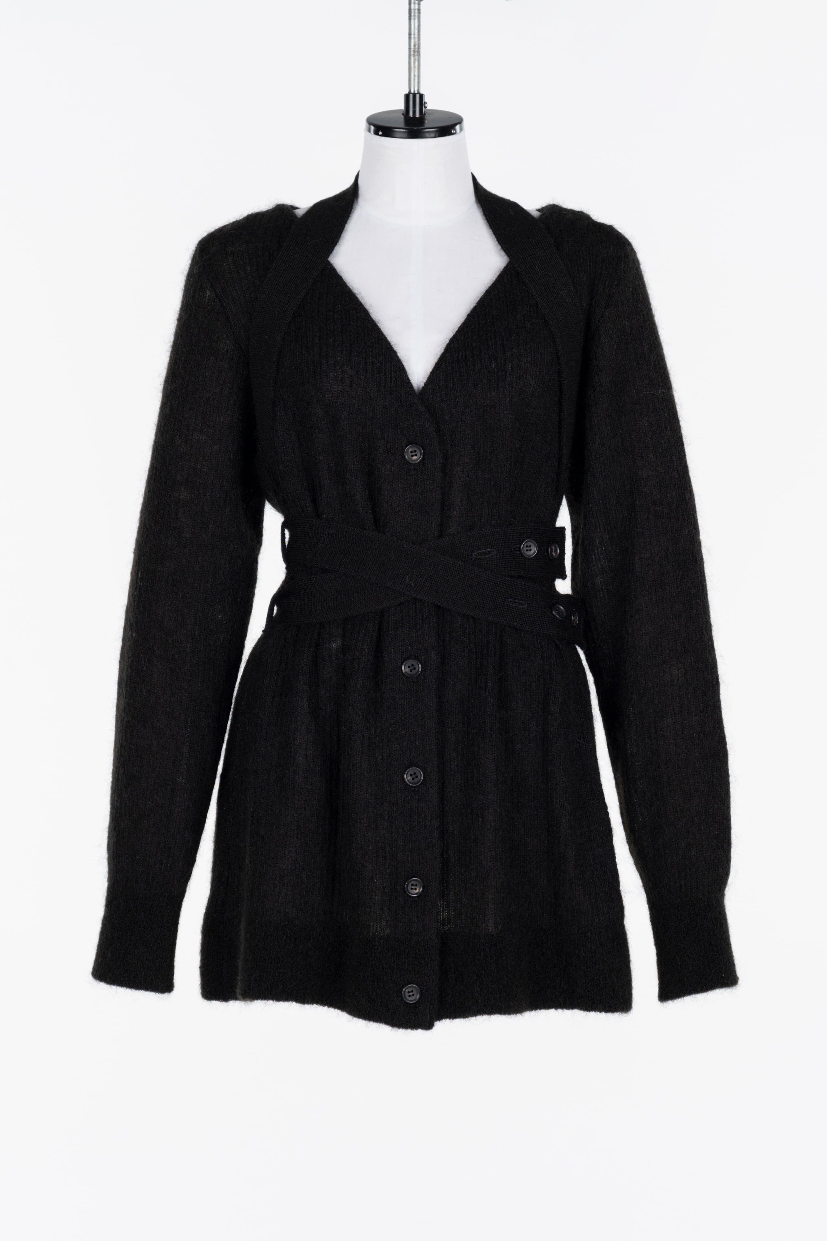 fetico フェティコ　カーディガン　サイズ2 25AW】FETICO フェティコ / Mohair knit belted cardigan