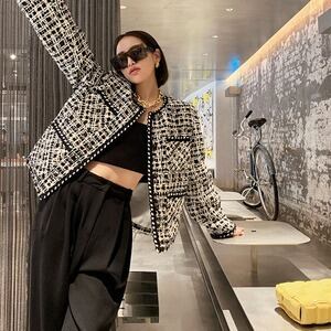 ショートジャケット ジッパー アウター ジャケット ショート丈 袖あり