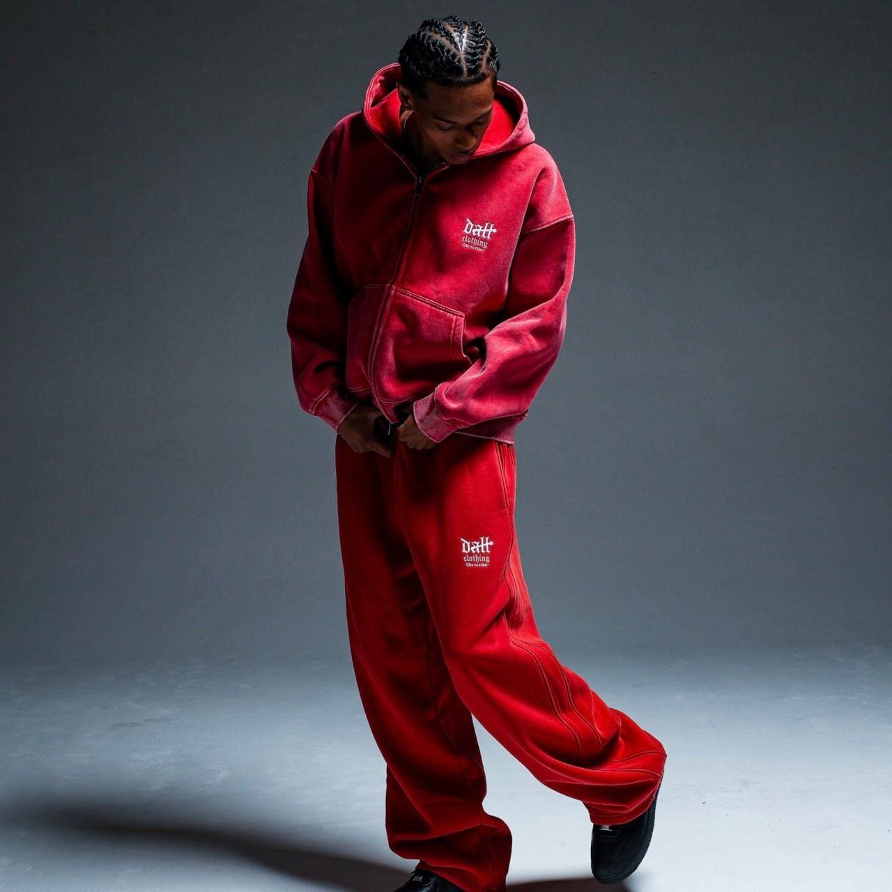 OG SMALL LOGO PIGMENT ZIP HOODIE
