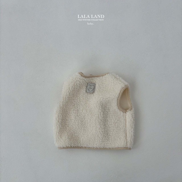 [即納18m]≪LALALAND≫Boa Fur Vest ivory (baby) 9