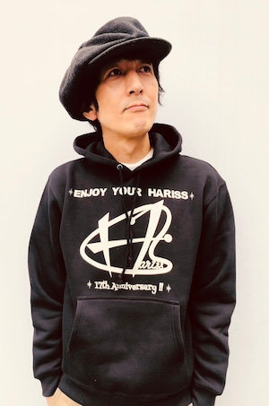 【受付終了】HARISS 17thAnniversary パーカーBLK【3/18〜4/2迄受付】