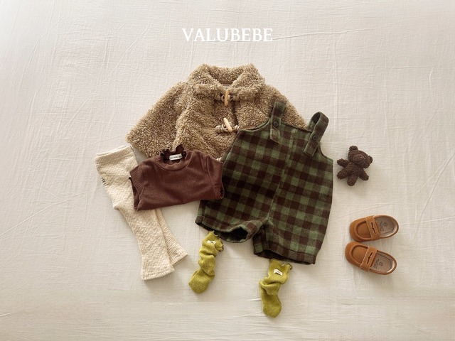 【予約/特典】valu bebe / Winter fleece-lined casual tee