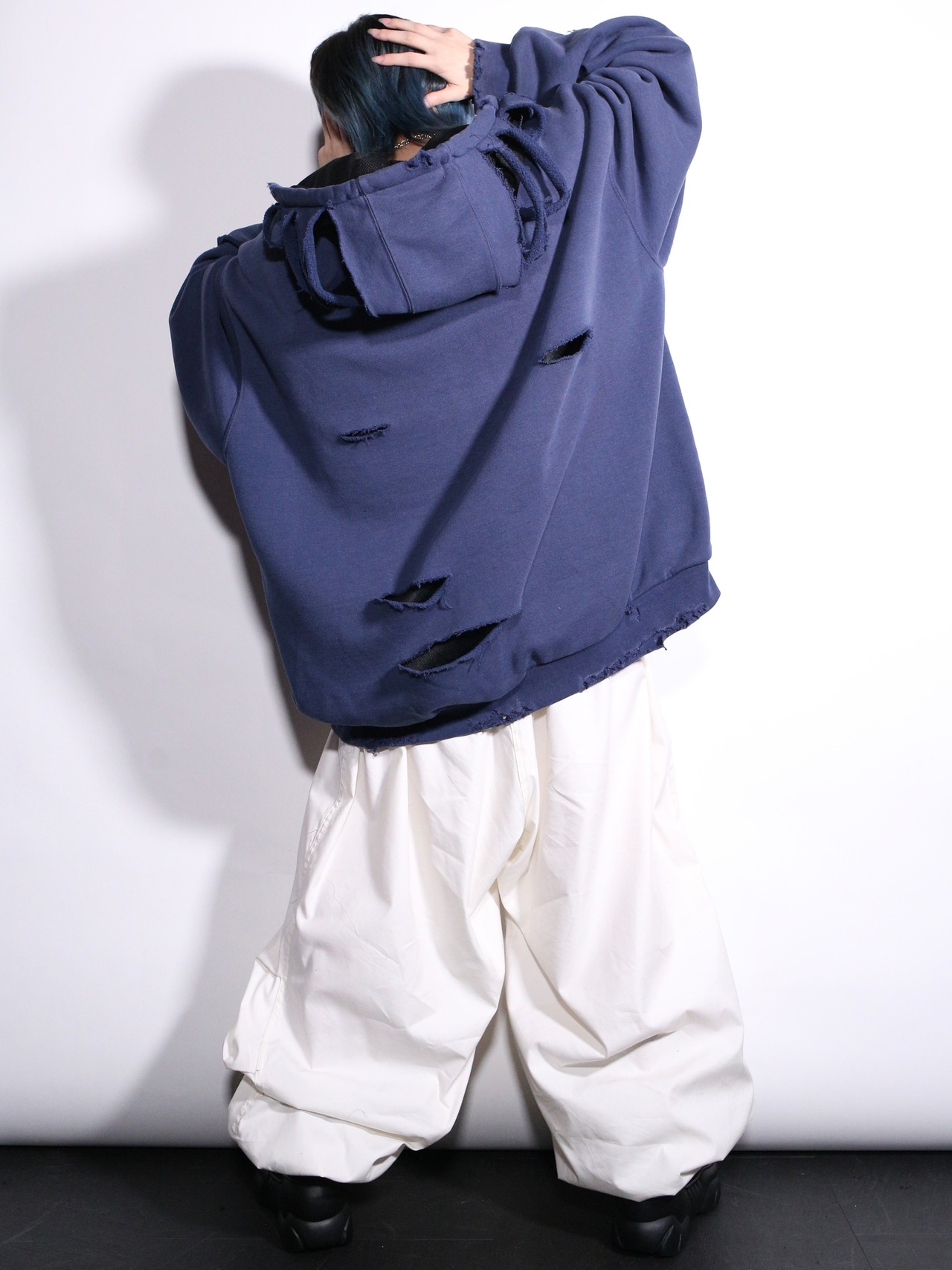 REMAKE / "carhartt" 肋骨 skull motif punk design zip-up foodie - 5