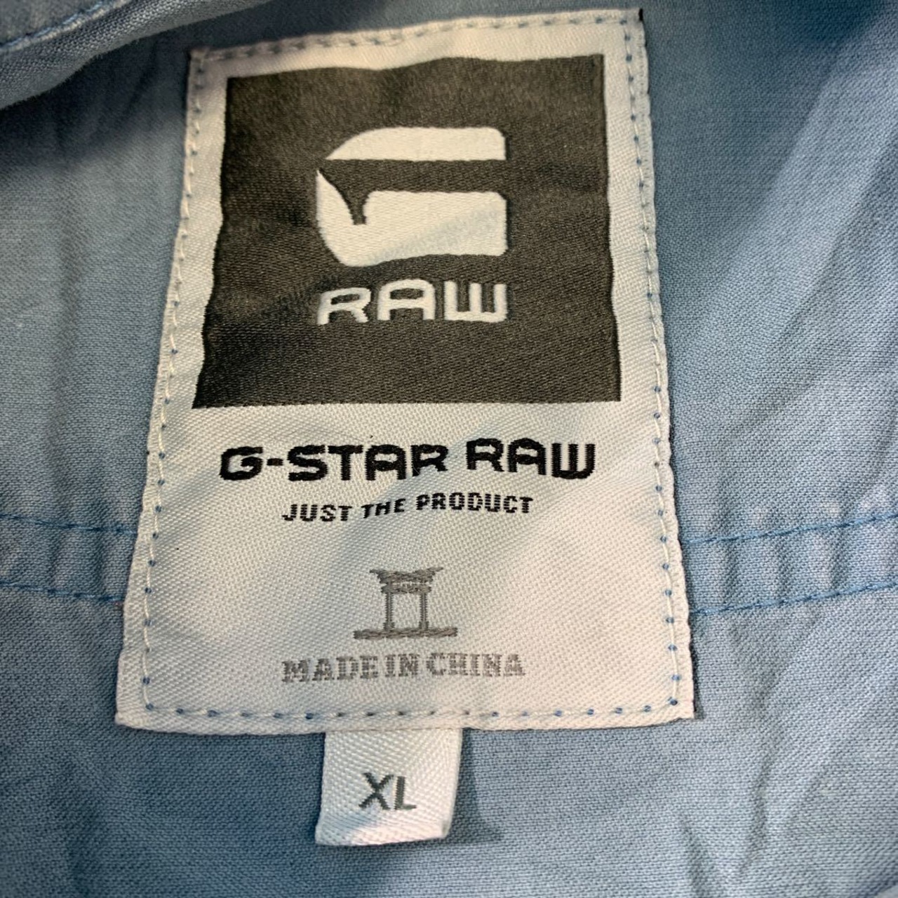 G-STAR RAW ジップアップ デニムジャケット XL ライトブルー 