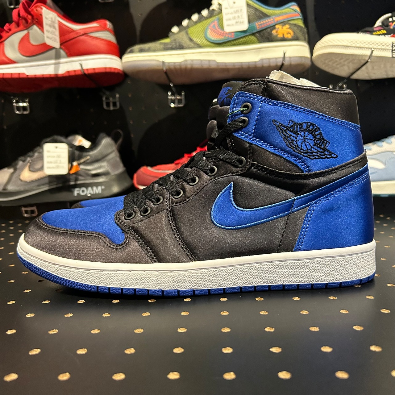 Jordan 1 Retro High Satin Royal (Numbered) US10/28cm