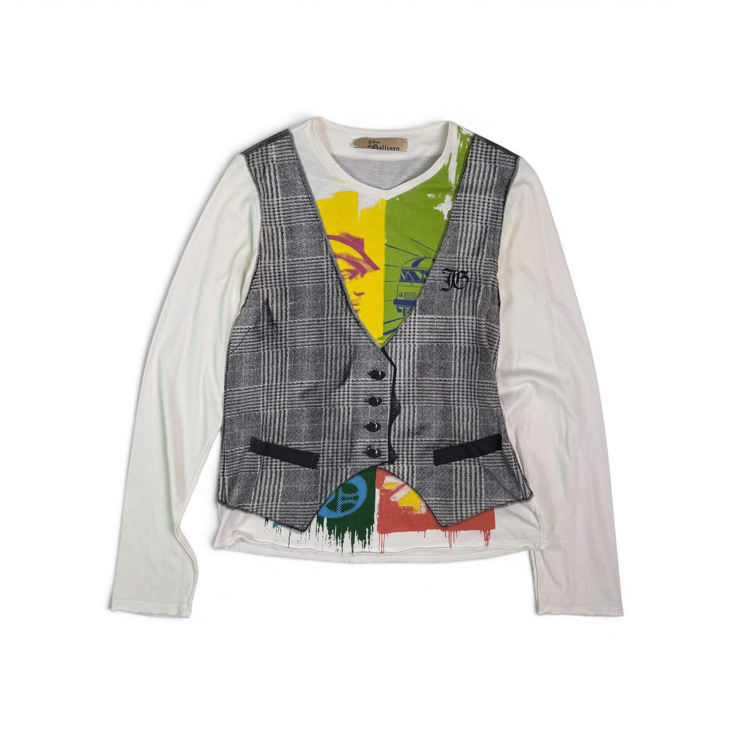 【希少】Joe Casely-Hayford ケーブルプリント トップス Joe Casely Hayford cable knit print L/S T shirt | seed