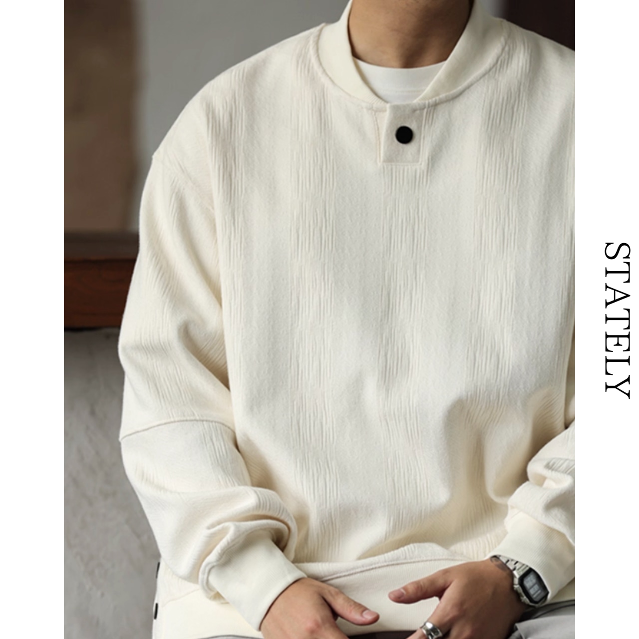 Structured Knit Pullover_T69・画像3